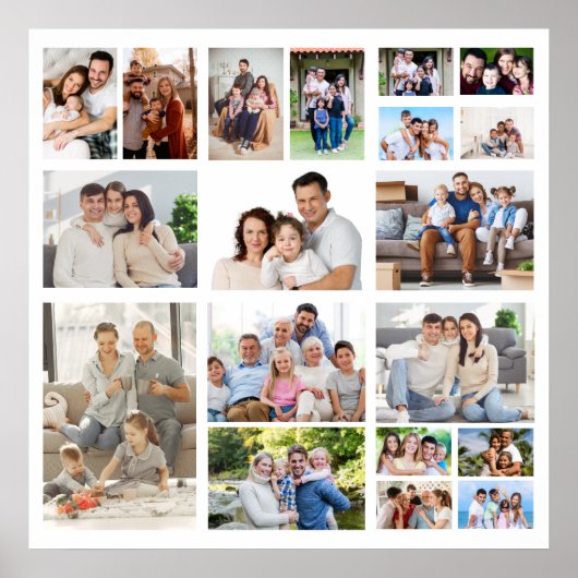 Erstellen Sie Ihr eigenes 19 Foto Collage Poster (Vorne)