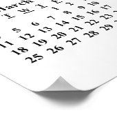 Erstellen Sie Ihr eigenes 2018 Custom Calendar Pos Poster (Ecke)