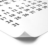 Erstellen Sie Ihr eigenes 2019 Custom Calendar Pos Poster (Ecke)