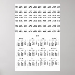 Erstellen Sie Ihr eigenes 2019 Custom Calendar Pos Poster