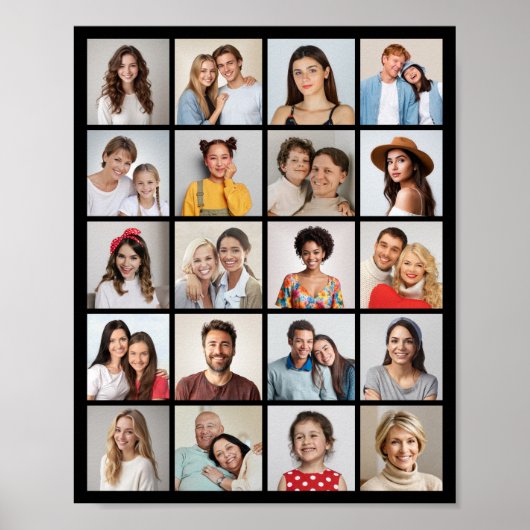Erstellen Sie Ihr eigenes 20 Foto Collage Poster (Vorne)