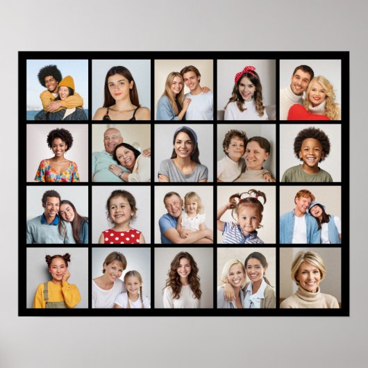 Erstellen Sie Ihr eigenes 20 Foto Collage Poster (Vorne)