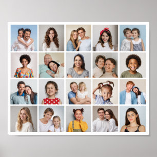 Erstellen Sie Ihr eigenes 20-Foto-Collagen-Poster Poster