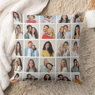 Erstellen Sie Ihr eigenes 25-Foto Collage Throw Ki Kissen
