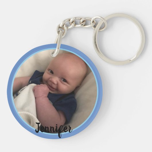 Erstellen Sie Ihr eigenes 2 Foto Geschenk für Mama Schlüsselanhänger (Rückseite)