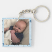 Erstellen Sie Ihr eigenes 2-Foto Little Boy Acryli Schlüsselanhänger (Rückseite)