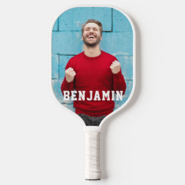 Erstellen Sie Ihr eigenes 2-Foto mit Namen Pickleball Schläger