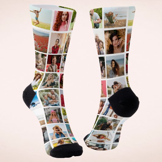 Erstellen Sie Ihr eigenes 32-Foto-Bild individuell Socken