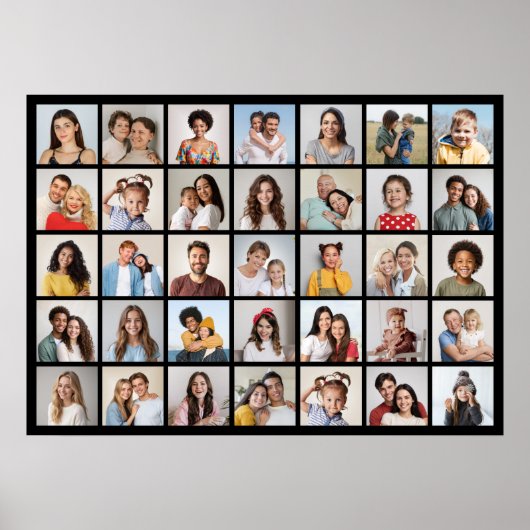 Erstellen Sie Ihr eigenes 35 Foto Collage Poster (Vorne)