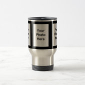 Erstellen Sie Ihr eigenes 3-Foto-Upload Travel Mug Reisebecher (Mittel)