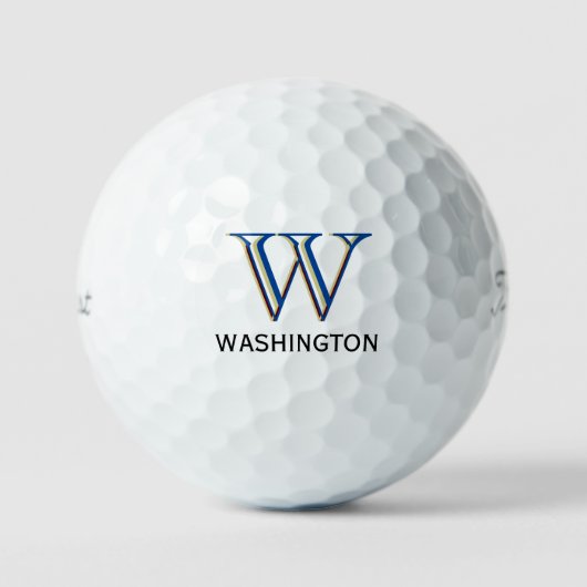 Erstellen Sie Ihr eigenes 3-geschossiges Monogramm Golfball (Vorderseite)