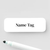 Erstellen Sie Ihr eigenes 3" x 1" Namensschild (Beispiel)