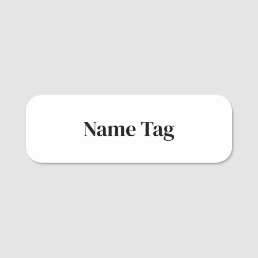 Erstellen Sie Ihr eigenes 3" x 1" Namensschild (Vorderseite)