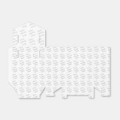 Papiergeschenkschachtel, Zelt 7,62x3,81x8,26  (Ungefaltet)