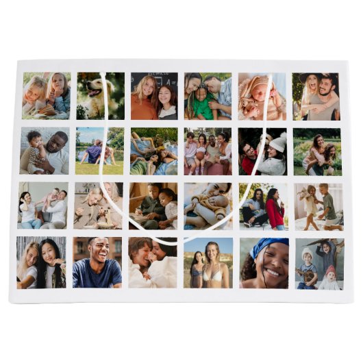 Erstellen Sie Ihr eigenes 48-Platz-Foto Große Geschenktüte (Vorderseite)