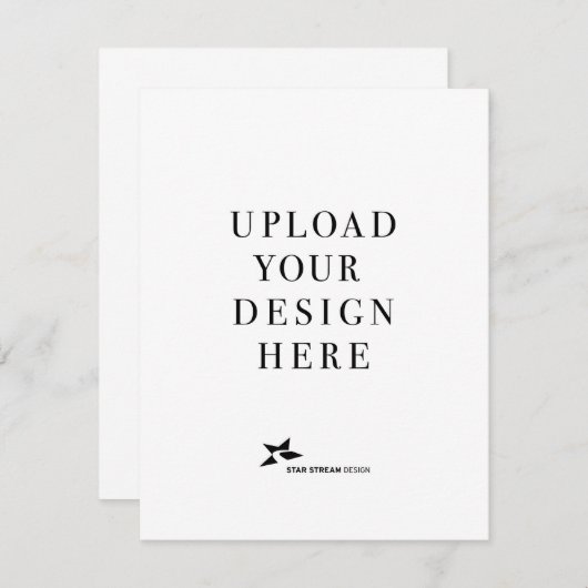 Erstellen Sie Ihr eigenes 4.25x5.5 Portrait Einlad (Vorne/Hinten)