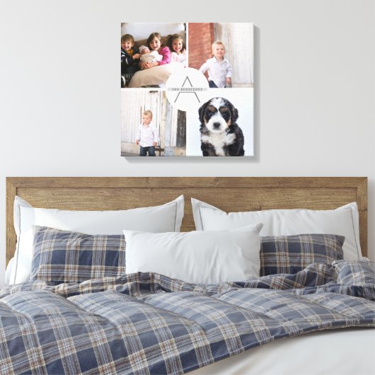 Erstellen Sie Ihr eigenes 4-Collage Monogramm Leinwanddruck (Insitu (Schlafzimmer))