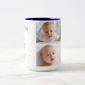 Erstellen Sie Ihr eigenes 4-Foto Beste jemals Oma  Zweifarbige Tasse (Mittel)
