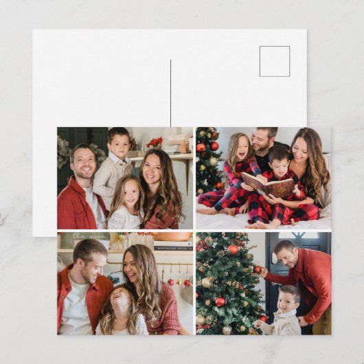 Erstellen Sie Ihr Eigenes 4-Foto-Bild Postkarte (Vorne/Hinten)