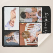 Erstellen Sie Ihr eigenes 4-Foto Collage Familiena Sherpadecke (Vorderseite (Horizontal))