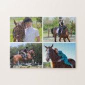 Erstellen Sie Ihr eigenes 4 Foto Collage Horse Puzzle (Horizontal)