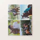 Erstellen Sie Ihr eigenes 4 Foto Collage Horse Puzzle (Vertikal)