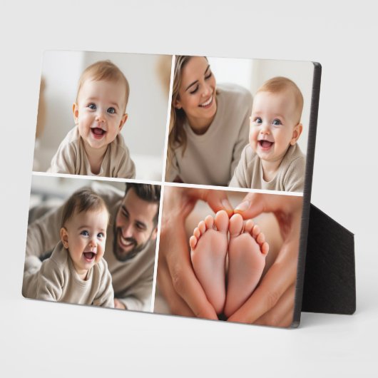 Erstellen Sie Ihr eigenes 4-Foto Collage Niedlich  Fotoplatte (Seite)