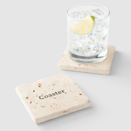 Erstellen Sie Ihr eigenes 4" x 4" Travertin Steinuntersetzer