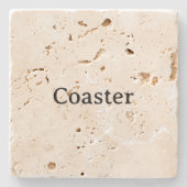 Erstellen Sie Ihr eigenes 4" x 4" Travertin Steinuntersetzer (Vorderseite)