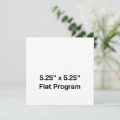 Erstellen Sie Ihr eigenes 5,25" x 5,25" flaches Pr Programm (Stehend Vorderseite)