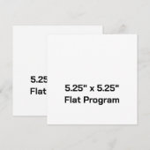 Erstellen Sie Ihr eigenes 5,25" x 5,25" flaches Pr Programm (Vorne/Hinten)