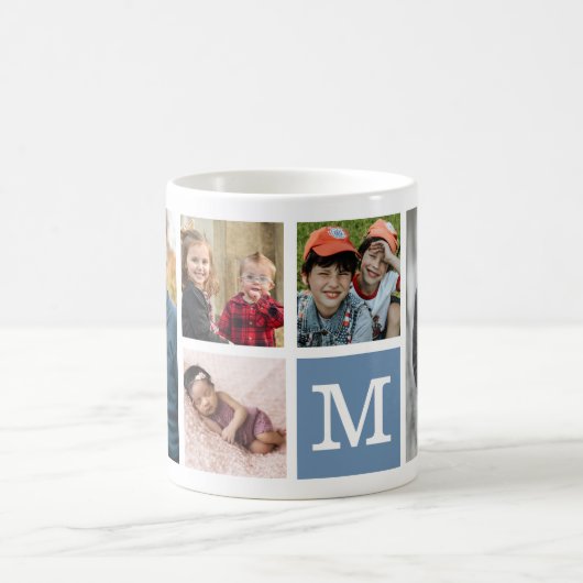 Erstellen Sie Ihr eigenes 5-Collage Monogramm Kaffeetasse (Mittel)
