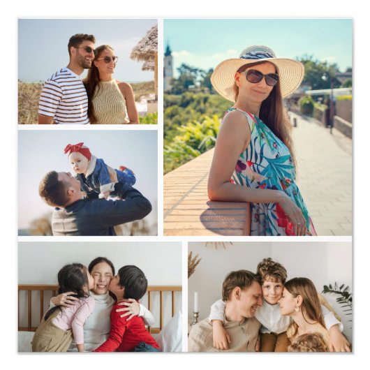 Erstellen Sie Ihr eigenes 5-Foto Collage Foto Erwe (Vorne)
