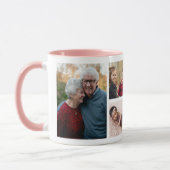 Erstellen Sie Ihr eigenes 5-Foto Collage Mit Monog Tasse (Links)