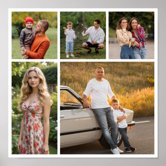 Erstellen Sie Ihr eigenes 5 Foto Collage Poster (Vorne)