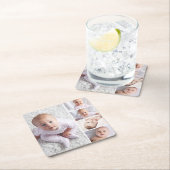 Erstellen Sie Ihr eigenes 5-Foto Personalisiert Rechteckiger Pappuntersetzer (Vor Ort)