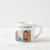 Erstellen Sie Ihr eigenes 5 Foto Wir Liebe Sie Pap Espressotasse (Rechts)