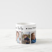 Erstellen Sie Ihr eigenes 5 Foto Wir Liebe Sie Pop Espressotasse (Vorderseite)
