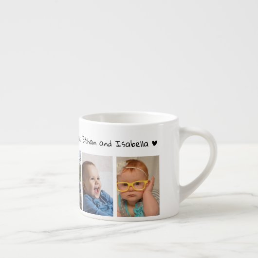 Erstellen Sie Ihr eigenes 5-Foto Wir Liebe Sie Vat Espressotasse (Rechts)