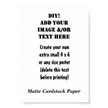 Erstellen Sie Ihr eigenes 5 x 7 Matte Cardstock Pa