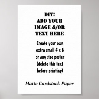 Erstellen Sie Ihr eigenes 5 x 7 Matte Cardstock Pa Poster