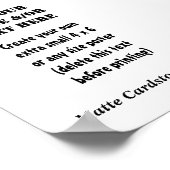 Erstellen Sie Ihr eigenes 5 x 7 Matte Cardstock Pa Poster (Ecke)