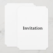 Erstellen Sie Ihr eigenes 5" x 7" Ticket Einladung (Vorne/Hinten)