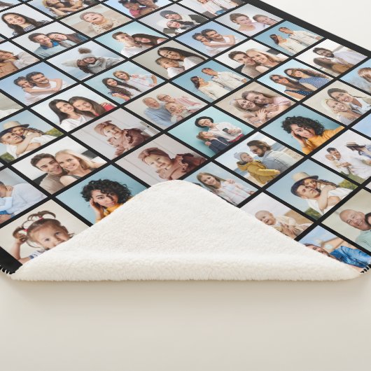 Erstellen Sie Ihr eigenes 70-Foto Collage Fleece B Sherpadecke (3/4)