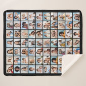 Erstellen Sie Ihr eigenes 70-Foto Collage Fleece B Sherpadecke (Vorderseite (Horizontal))