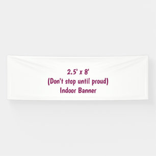 Erstellen Sie Ihr eigenes 76 x 244 cm großes Indoo Banner