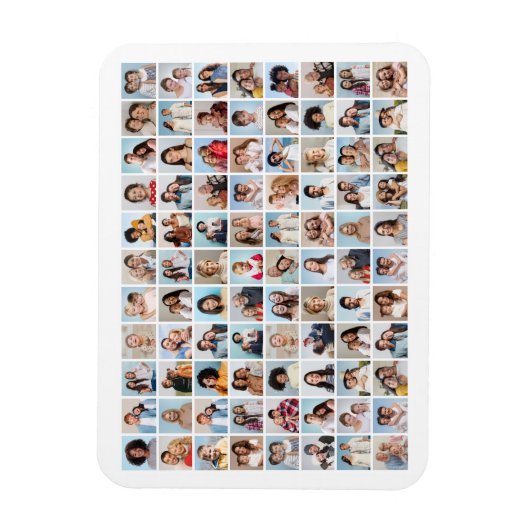 Erstellen Sie Ihr eigenes 88-Foto Collage flexible Magnet (Vertikal)