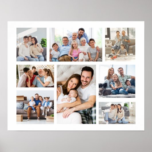 Erstellen Sie Ihr eigenes 8 Foto Collage Poster (Vorne)