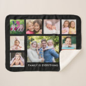 Erstellen Sie Ihr eigenes 9 Foto Collage Family An Sherpadecke (Vorderseite (Horizontal))