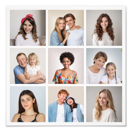 Erstellen Sie Ihr eigenes 9 Foto Collage Foto Erwe (Vorne)